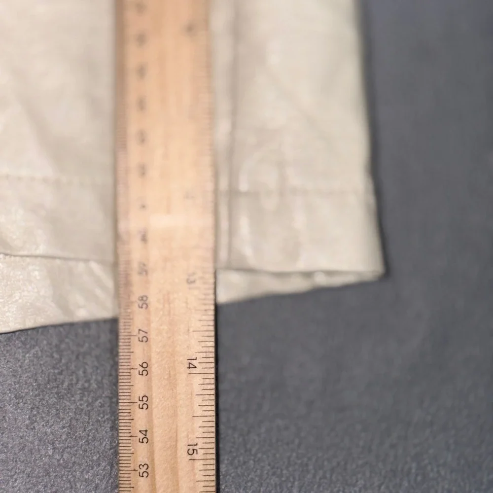 Olivaceous Small Faux Leather High‎ Waisted Shorts Cream Neutral Minimalist Chic